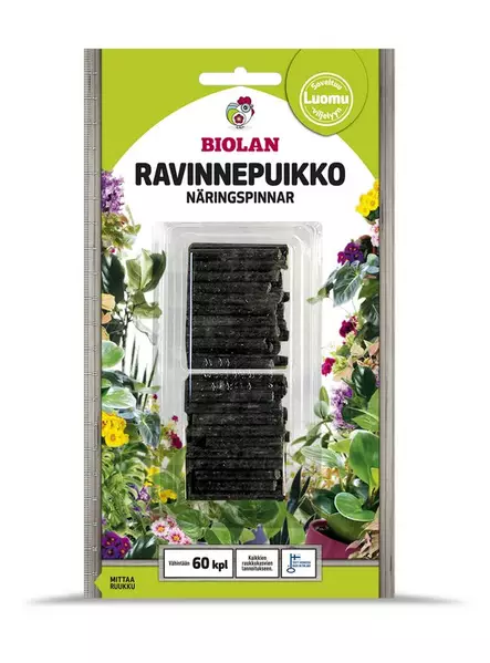 Biolan Luonnonravinnepuikko 60 kpl - Lannoitteet - 6411960061330 - 1