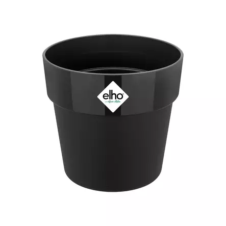 Elho B. For Original Round musta suojaruukku, 25 cm - Sisäruukut - 8711904347970 - 1