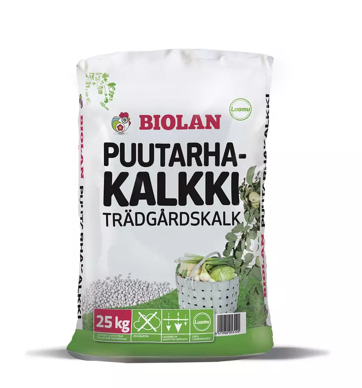 Biolan Puutarhakalkki rakeinen 25 kg - Kalkit - 6411960053120 - 1