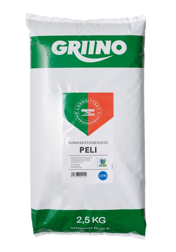 Griino Pelinurmikko 2,5 KG - Nurmikon siemenet ja niittysiemenet - 6417687002250 - 1
