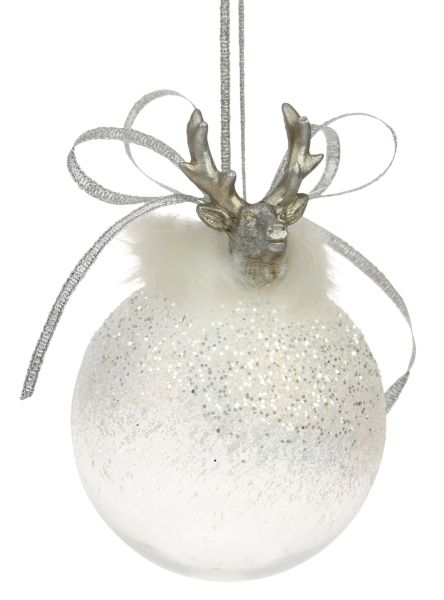 Joulupallo Poronpää kirkas Weiste - Joulutuotteet - 6412740054870 - 1