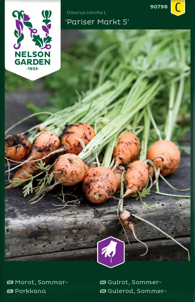 Kesäporkkana 'Pariser Markt' siemen, Nelson Garden - Vihannesten siemenet - 7312600907980 - 1