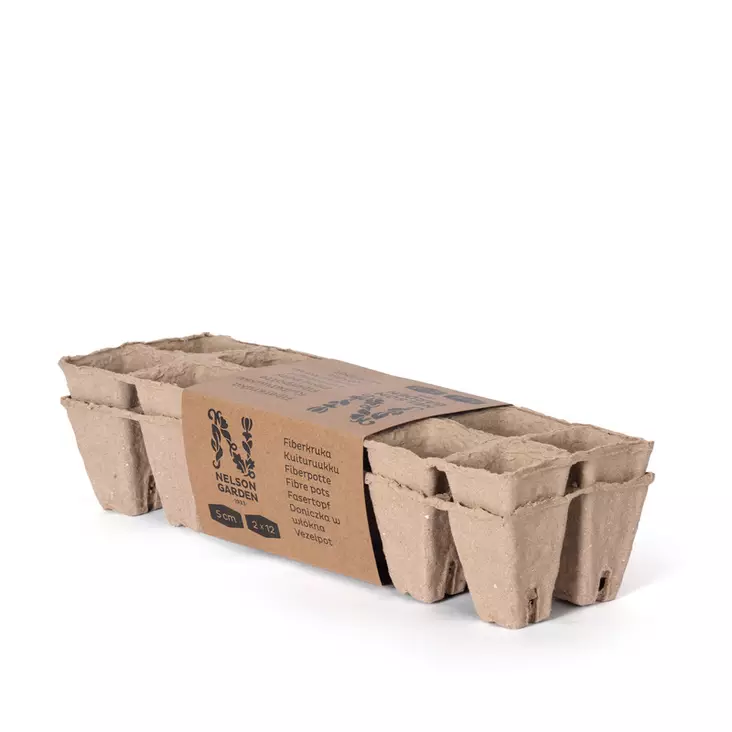 Kuituruukku 5 cm, 12 kennoa, 2 kpl, Nelson Garden - Esikasvatustarvikkeet ja kasvivalot - 7312600057340 - 1