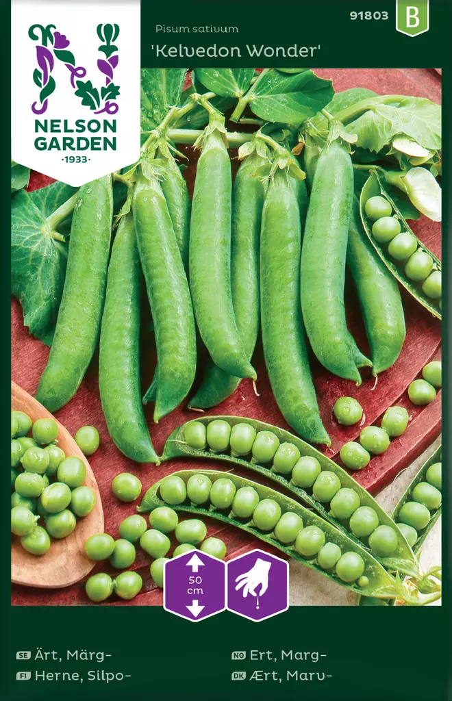 Silpoherne 'Kelvedon Wonder' siemen, Nelson Garden - Vihannesten siemenet - 7312600918030 - 1