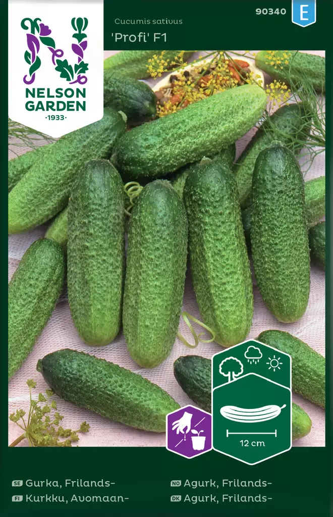 Avomaankurkku 'Profi' F1 siemen, Nelson Garden - Vihannesten siemenet - 7312600903401 - 1
