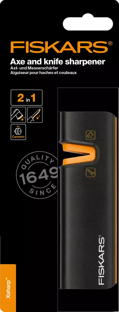 Fiskars Xsharp Kirveen- ja veitsenteroitin - Puutarhatyökalut - 6411501207401 - 1