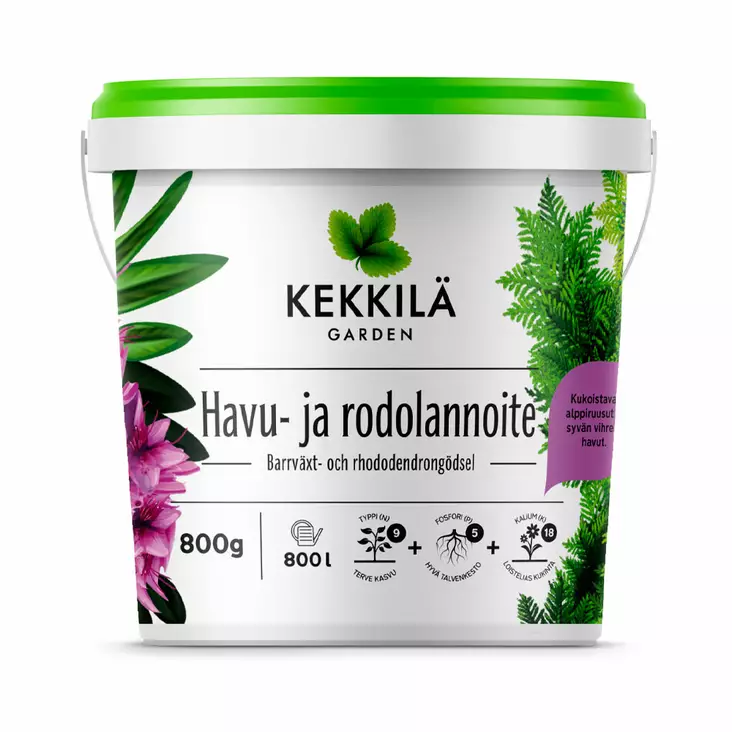Kekkilä Havu- ja rodolannoite 800 g - Puutarhalannoitteet, pienet pakkaukset - 6433000620871 - 1