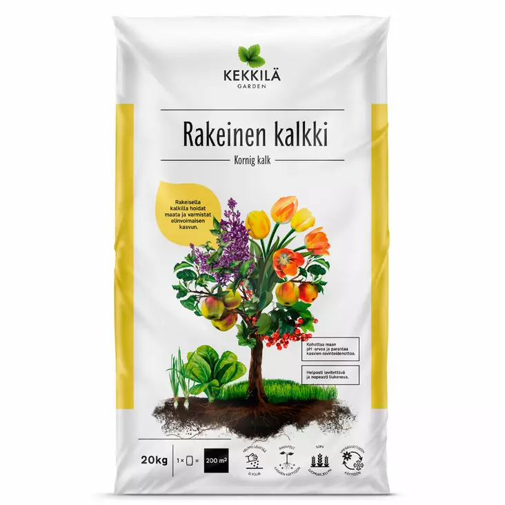 Kekkilä Rakeinen kalkki 20 kg - Kalkit - 6433000610421 - 1