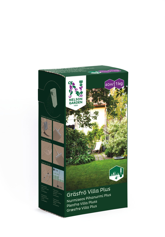 Nelson Garden Nurmiseos Piha Plus 1 kg - Nurmikon siemenet pienet pakkaukset - 7312600027121 - 1
