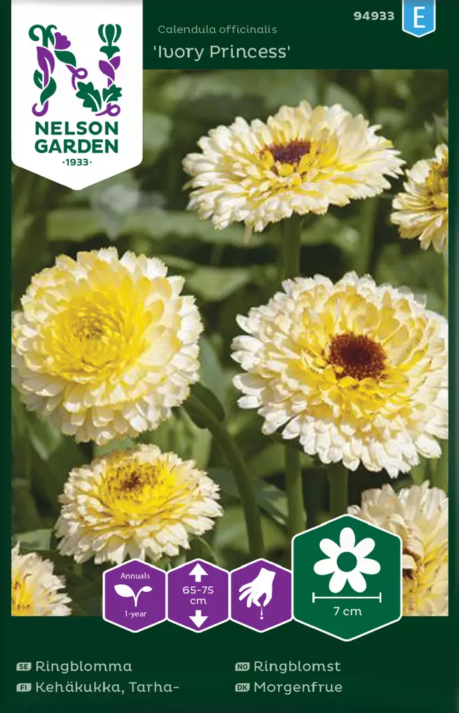 Tarhakehäkukka 'Ivory Princess' siemen, Nelson Garden - Kukkien siemenet - 7312600949331 - 1