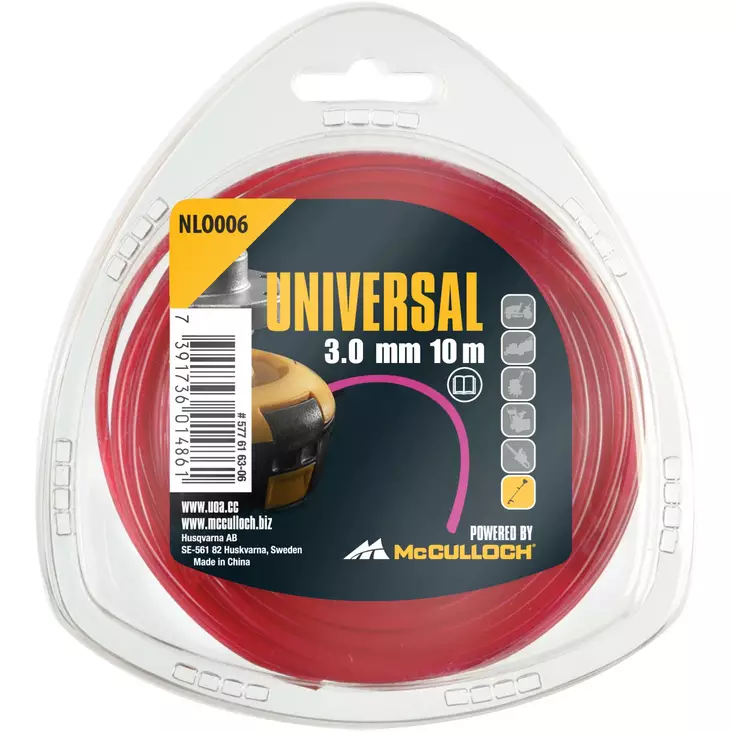 Universal Trimmerisiima 3.0 mm 10 m. - Puutarhatyökalut - 7391736014861 - 1