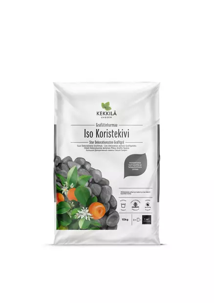 Iso Koristekivi Grafiitinharmaa 10 kg - Katteet - 6433000101172 - 1