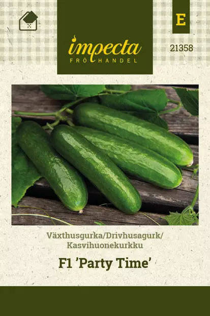 Kasvihuonekurkku 'Party Time' siemen, Impecta - Vihannesten siemenet - 7332756213582 - 1