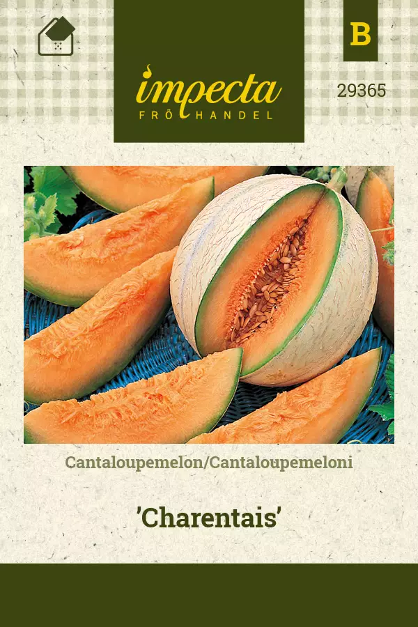 Cantalupemeloni 'Charentais', siemen, Impecta - Vihannesten siemenet - 7332756293652 - 1