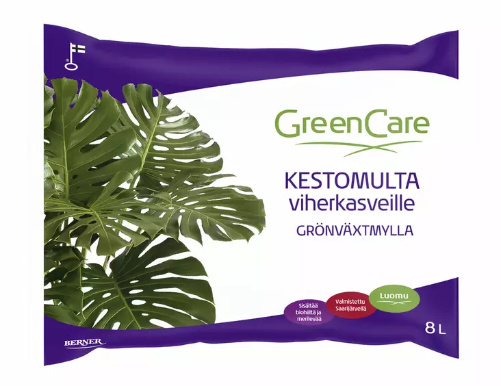 GreenCare Kestomulta luomu 8 L - Mullat ja turpeet - 6414505177022 - 1
