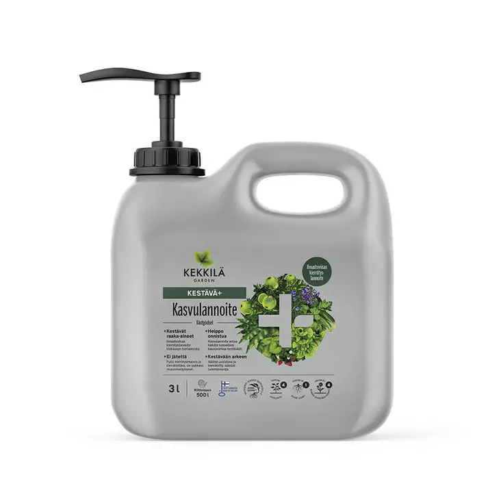 Kekkilä Kestävä+Kasvulannoite 3 L - Lannoitteet - 6433000350792 - 1
