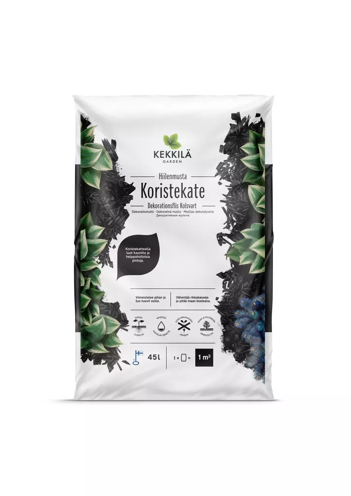 Kekkilä Koristekate Hiilenmusta 45 L - Puukatteet - 6433000100922 - 1