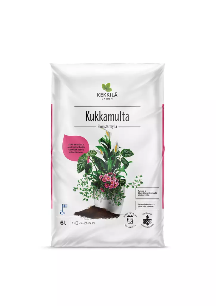 Kekkilä Kukkamulta 6 L - Mullat ja turpeet - 6433000100212 - 1
