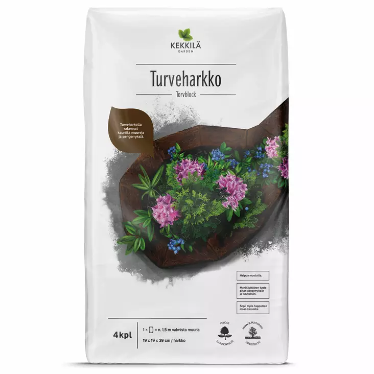 Kekkilä Turveharkko 4 kpl/setti - Turvetuotteet - 6433000001182 - 1