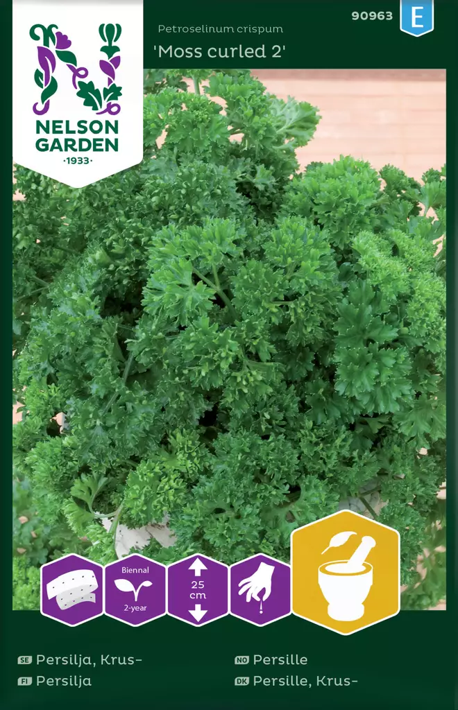 Persilja 'Moss Curled 2', kylvönauha siemen, Nelson Garden - Yrttien siemenet - 7312600909632 - 1