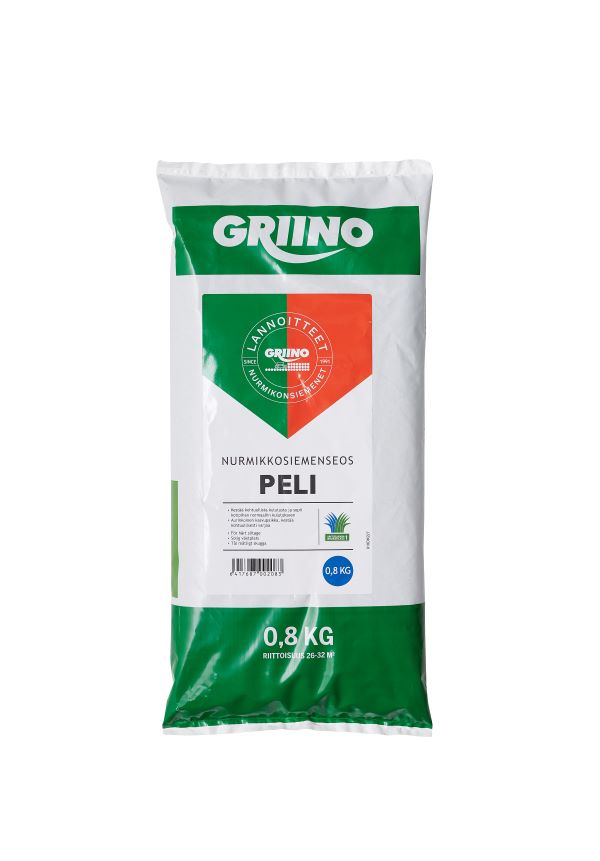 Griino Pelinurmikko 0,8 kg - Nurmikon siemenet ja niittysiemenet - 6417687002083 - 1