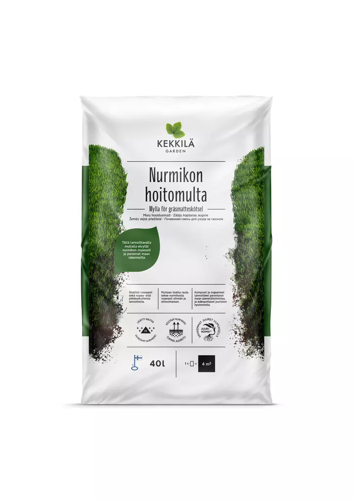 Kekkilä Nurmikon hoitomulta 40 L - Lannoitteet - 6433000200783 - 1