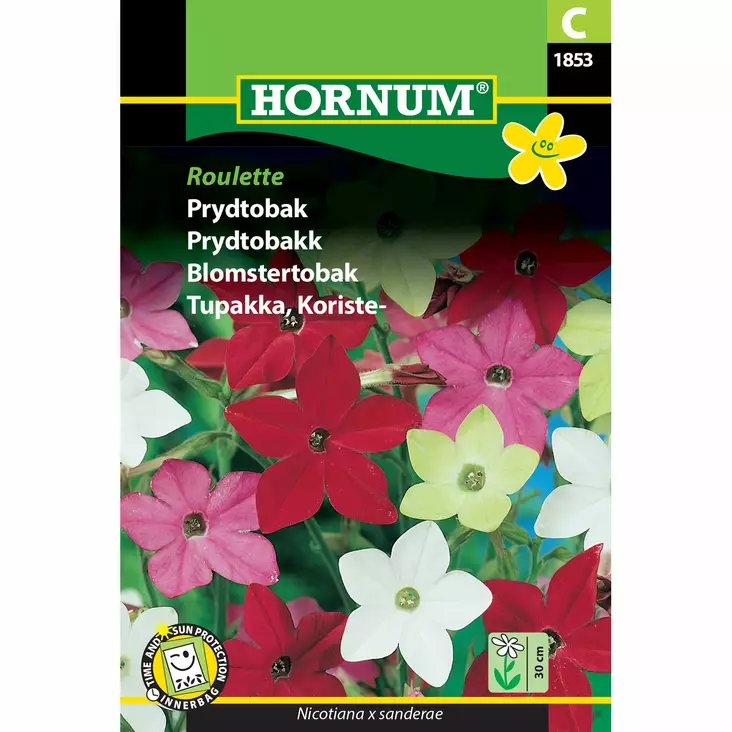 Koristetupakka, Nicotiana 'Roulette', siemen, Hornum - Annossiemenet - 5708787018533 - 1