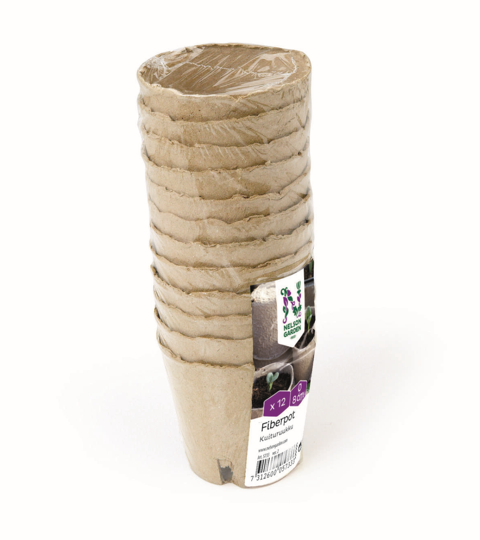 Kuituruukku pyöreä 12 kpl, Nelson Garden - Esikasvatustarvikkeet ja kasvivalot - 7312600057333 - 1