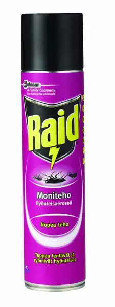 Raid Moniteho Hyönteisaerosoli 400 ml - Tuhohyönteisten torjunta - 6414400022533 - 1