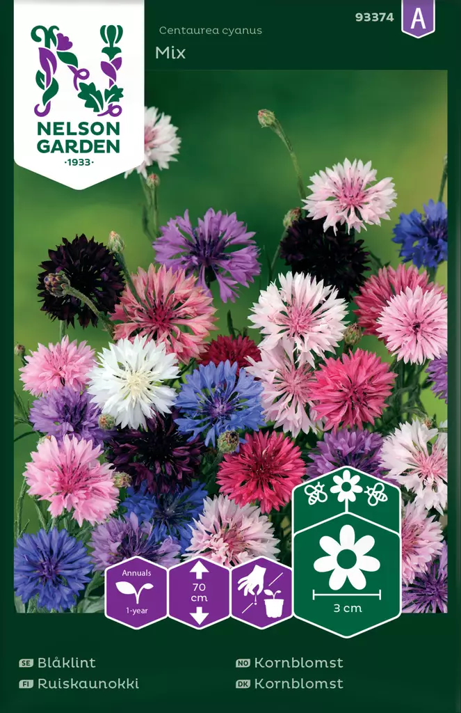 Ruiskaunokki väriseos, siemen, Nelson Garden - Kukkien siemenet - 7312600933743 - 1