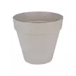 Elho Loft Urban Round lämmin harmaa, 30 cm - Ulkoruukut - 8711904281854 - 1