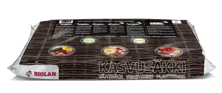 Biolan Kasvusäkki 60 L - Puutarhamullat - 6411963054704 - 1
