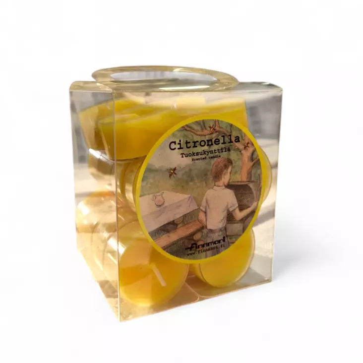 Finnmari Tuoksulämpökynttilä Citronella 20 kpl/pkt - Tuhohyönteisten torjunta - 6416906229454 - 1