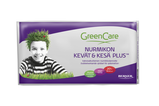 GreenCare Nurmikon Kevät & Kesä Plus 20 L - Lannoitteet - 6414504723404 - 1
