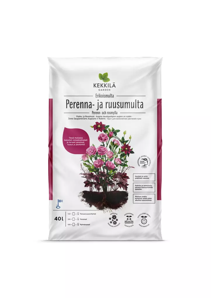 Kekkilä Perenna- ja ruusumulta 40 L - Puutarhamullat - 6433000200714 - 1