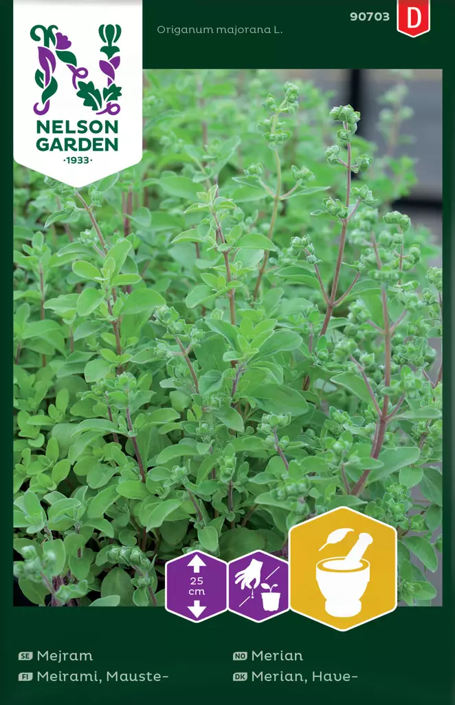 Maustemeirami siemen, Nelson Garden - Yrttien siemenet - 7312600907034 - 1