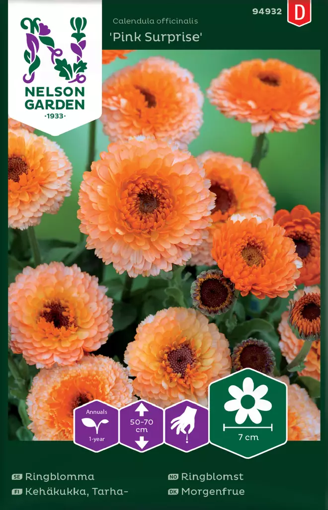 Tarhakehäkukka 'Pink Surprise' siemen, Nelson Garden - Kukkien siemenet - 7312600949324 - 1