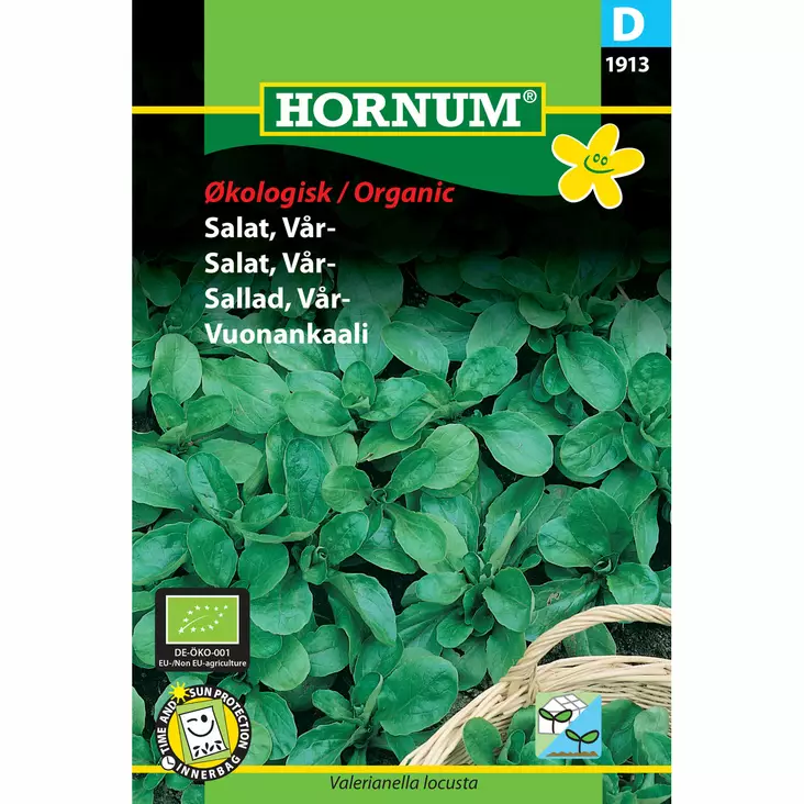 Vuonankaali, Valerianella, luomu, siemen, Hornum - Annossiemenet - 5708787019134 - 1