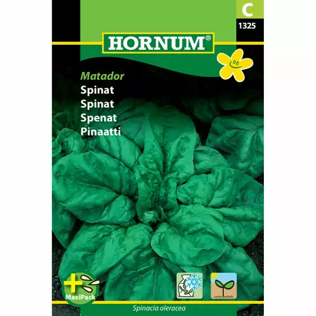 Pinaatti, Spinacia 'Matador', siemen, Hornum - Annossiemenet - 5708787013255 - 1