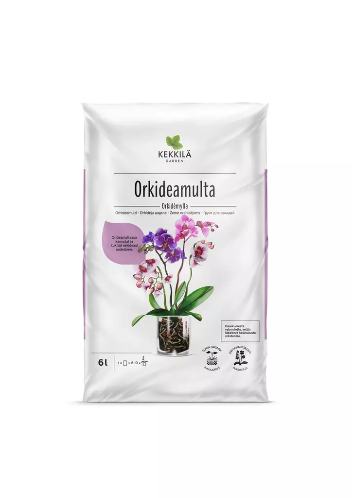 Kekkilä Orkideamulta 6 L - Mullat ja turpeet - 6433000100205 - 1
