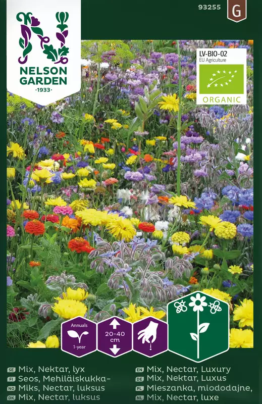 Mehiläiskukkaseos luomu - Kukkien siemenet - 7312600932555 - 1