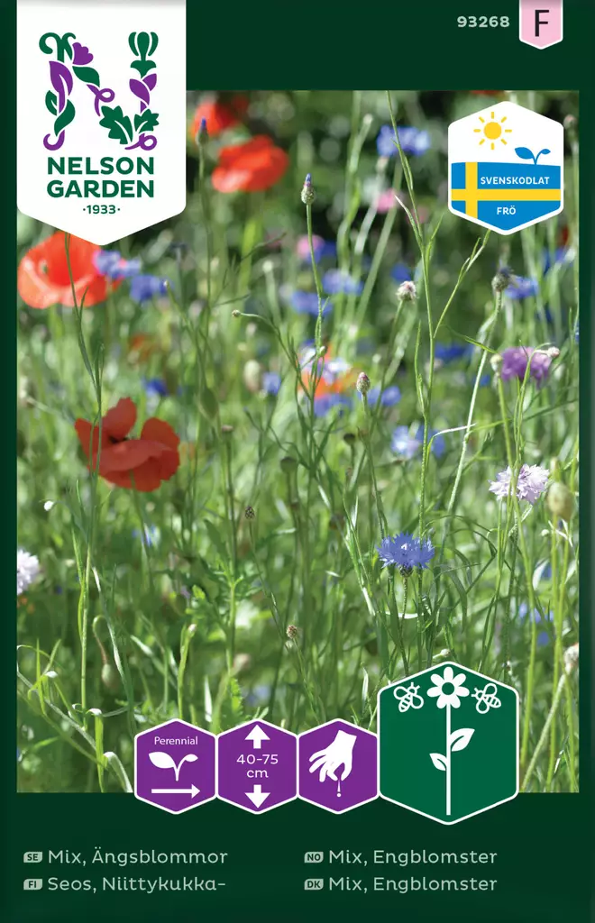 Niittykukka siemenseos, Ruotsissa viljelty, Nelson Garden - Kukkien siemenet - 7312600932685 - 1