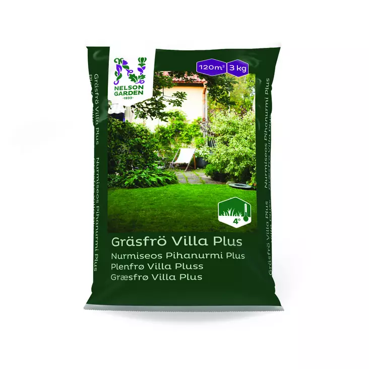 Nurmiseos Piha Plus 3 kg Nelson Garden - Nurmikon siemenet pienet pakkaukset - 7312600027145 - 1