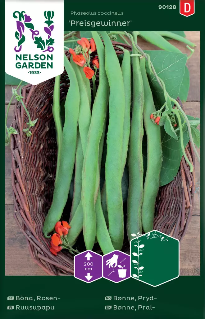 Ruusupapu 'Preisgewinner' siemen, Nelson Garden - Vihannesten siemenet - 7312600901285 - 1