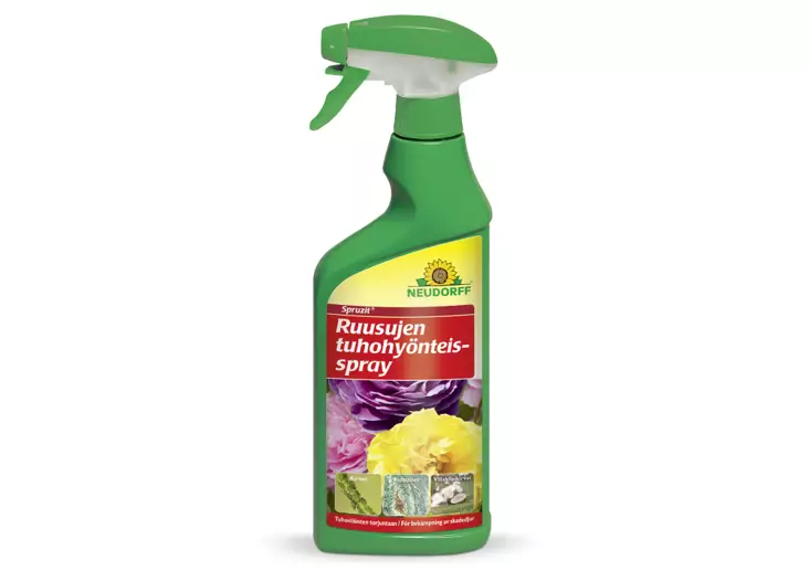 Spruzit Ruusujen Tuhohyönteisspray 500 ml, Neudorff - Tuhohyönteisten torjunta - 4005240192795 - 1