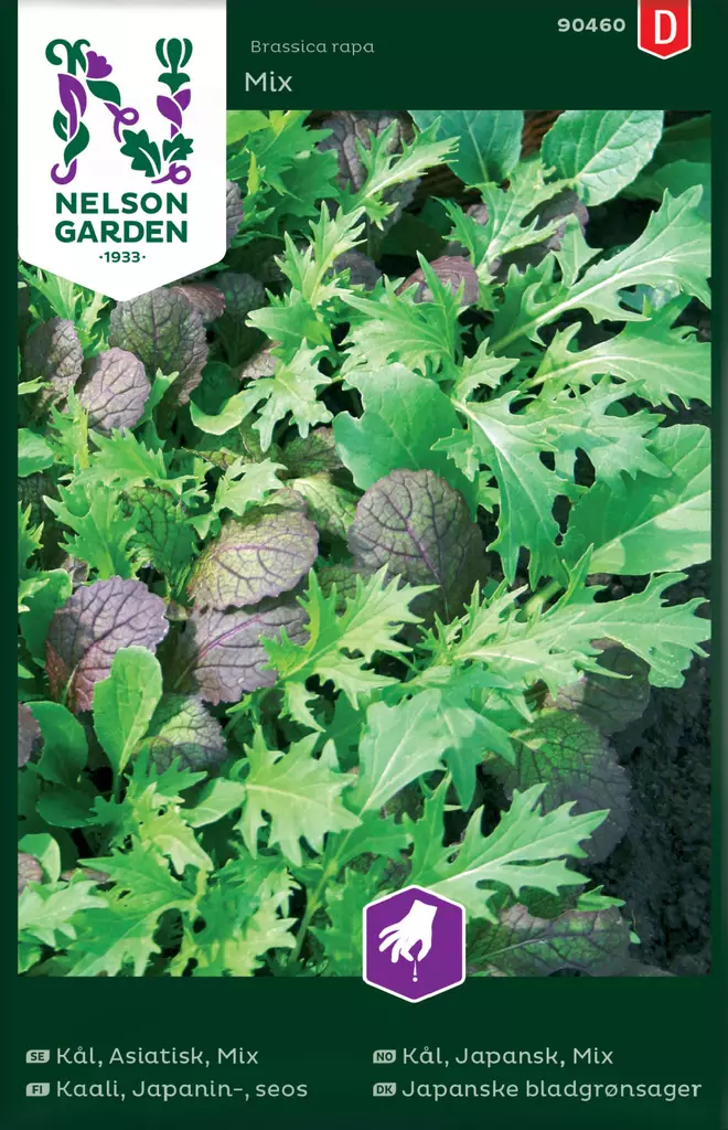 Japanilaisia maustevihanneksia siemensekoitus, Nelson Garden - Vihannesten siemenet - 7312600904606 - 1