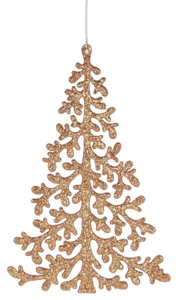 Joulukoriste Glitterkuusi kupari Weiste - Joulutuotteet - 6412740965046 - 1