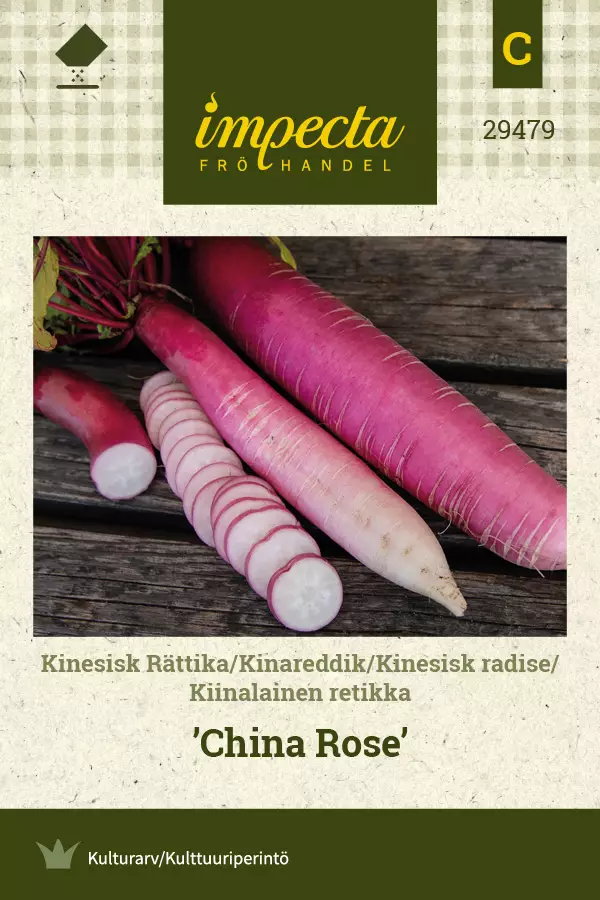 Kiinalainen retikka 'China Rose', siemen, Impecta - Annossiemenet - 7332756294796 - 1