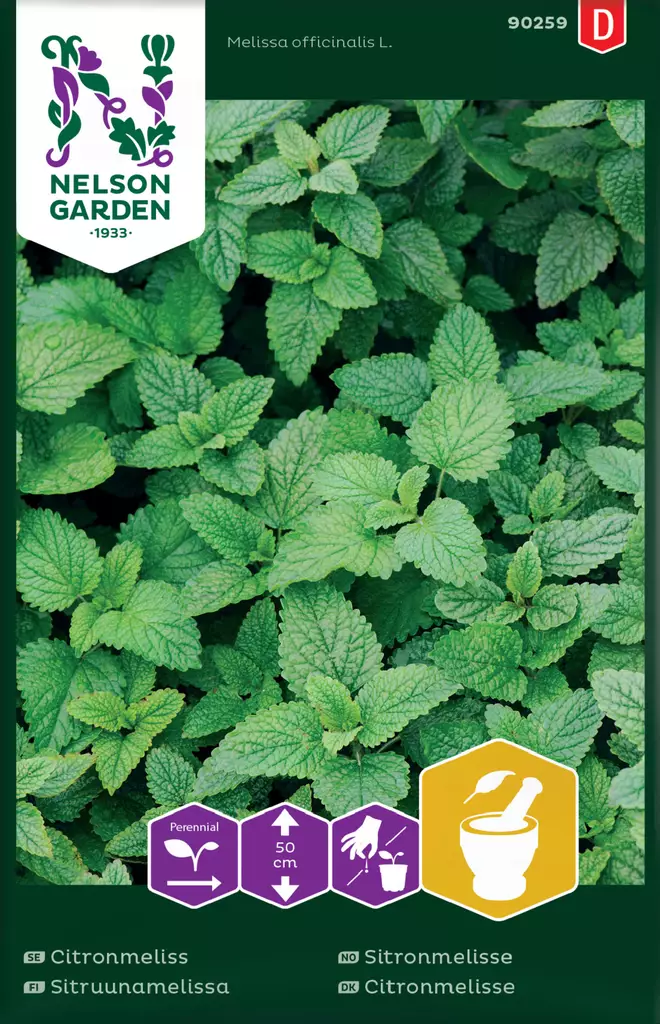 Sitruunamelissa siemen, Nelson Garden - Yrttien siemenet - 7312600902596 - 1