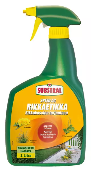 Substral Speed AC Rikkaetikka 1 L - Rikkakasvien ja sammalen torjunta - 5707441504566 - 1